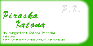 piroska katona business card